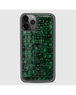 غطاء جوال ايفون 11 برو مع حامل الاصبع (ميلانو) - اخضر